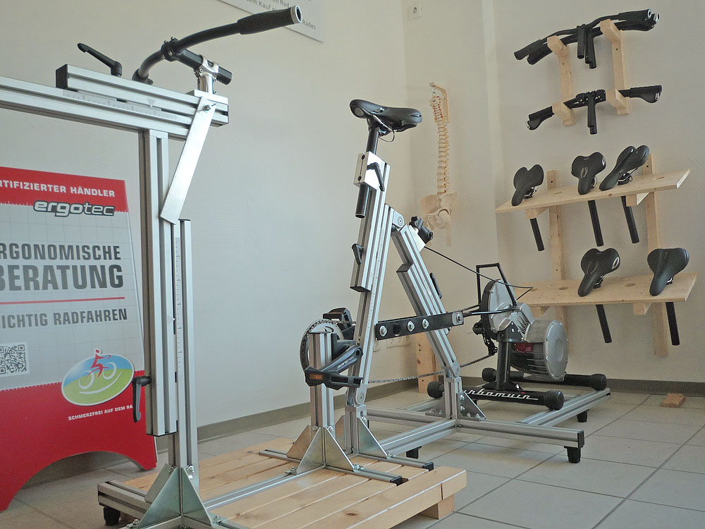 Der VELOTOP-Messrahmen mit realistischem Tretwiderstand